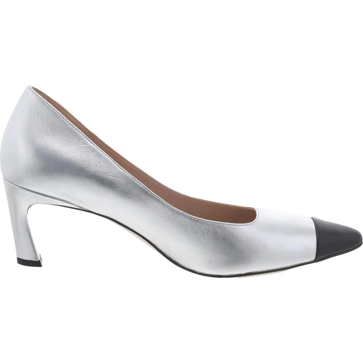27 Edit Womens Mara Leather Pointed Toe Pumps