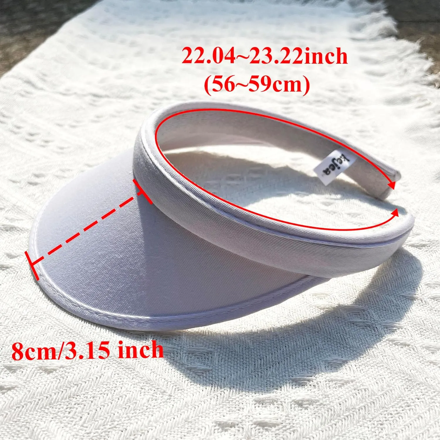 4 Pack Sun Visor Hats Women Men Clip on Cotton Wide Brim Visors Hat Outdoor Sports Golf Beach Travel Tennis Caps