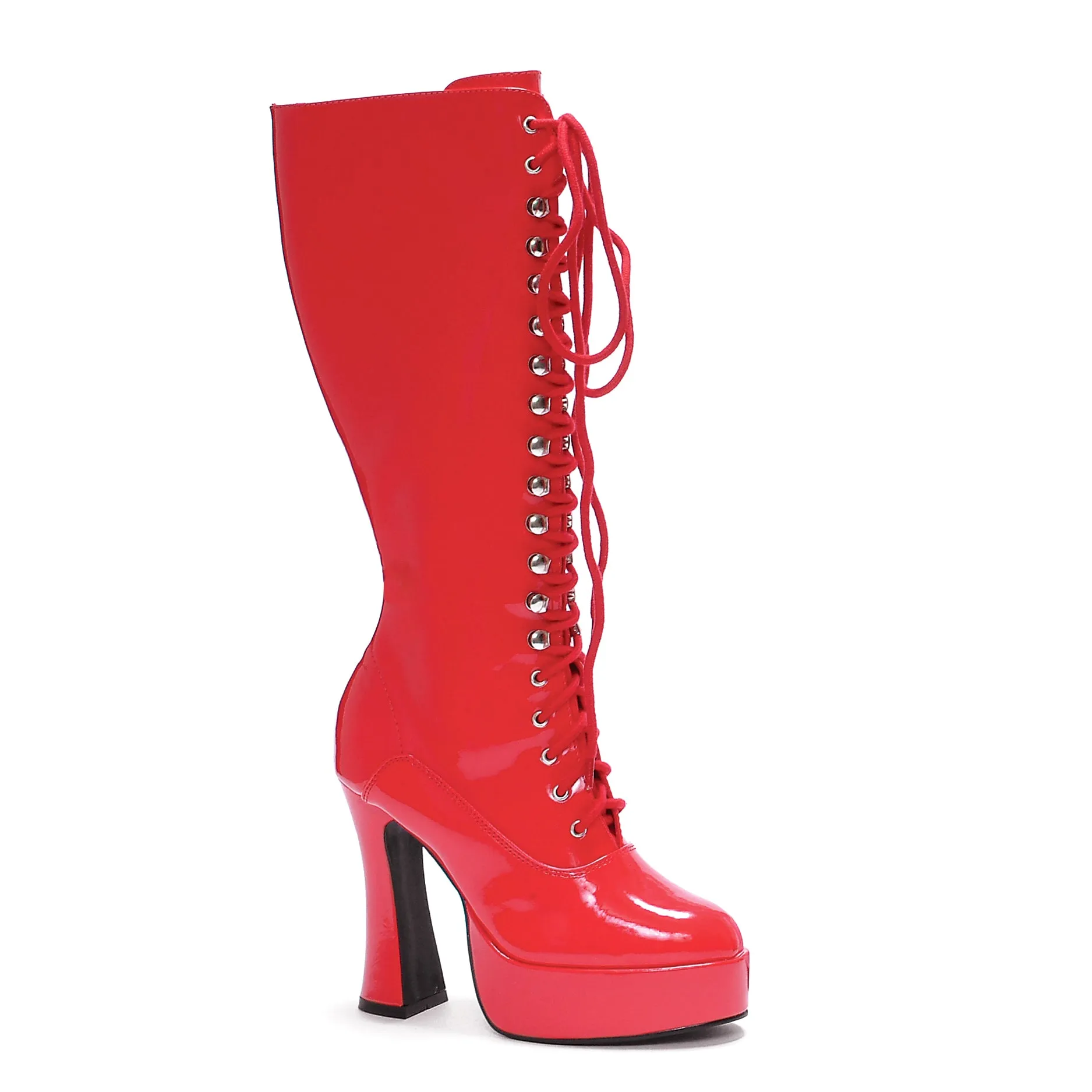 5 Heel Knee Boots With Zipper