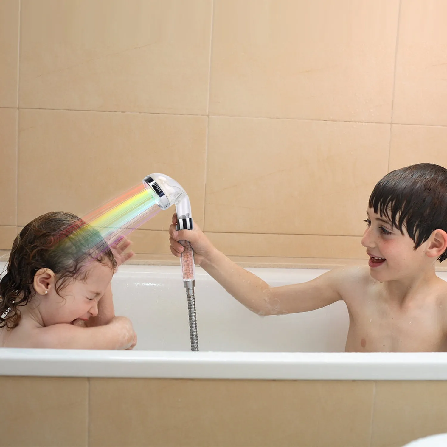 7 Color Changing Light Handheld Shower Head
