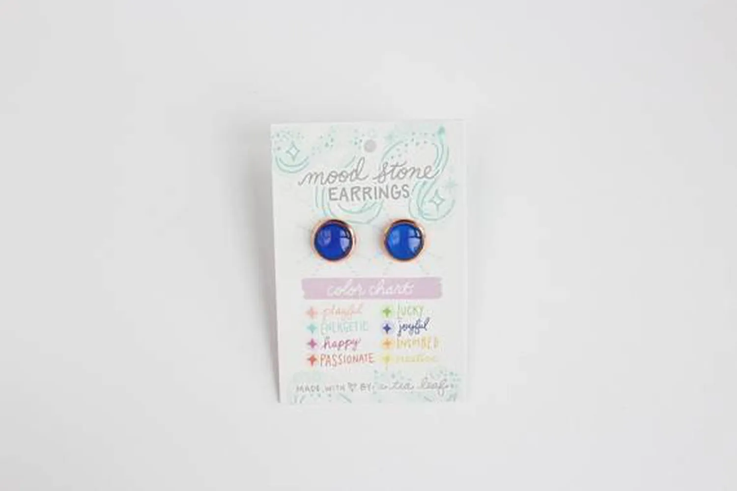 A Tea Leaf Jewelry - Changing Color Mood Stone Earrings