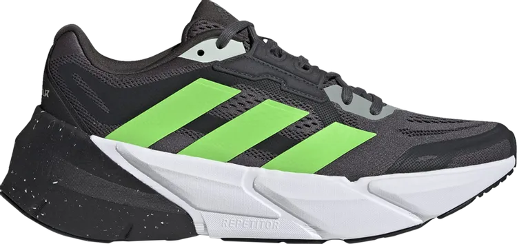 Adidas Adistar 'Grey Solar Green' sneakers, gray