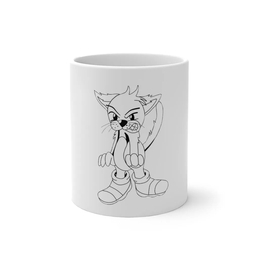 Angry Cat Color Changing Mug