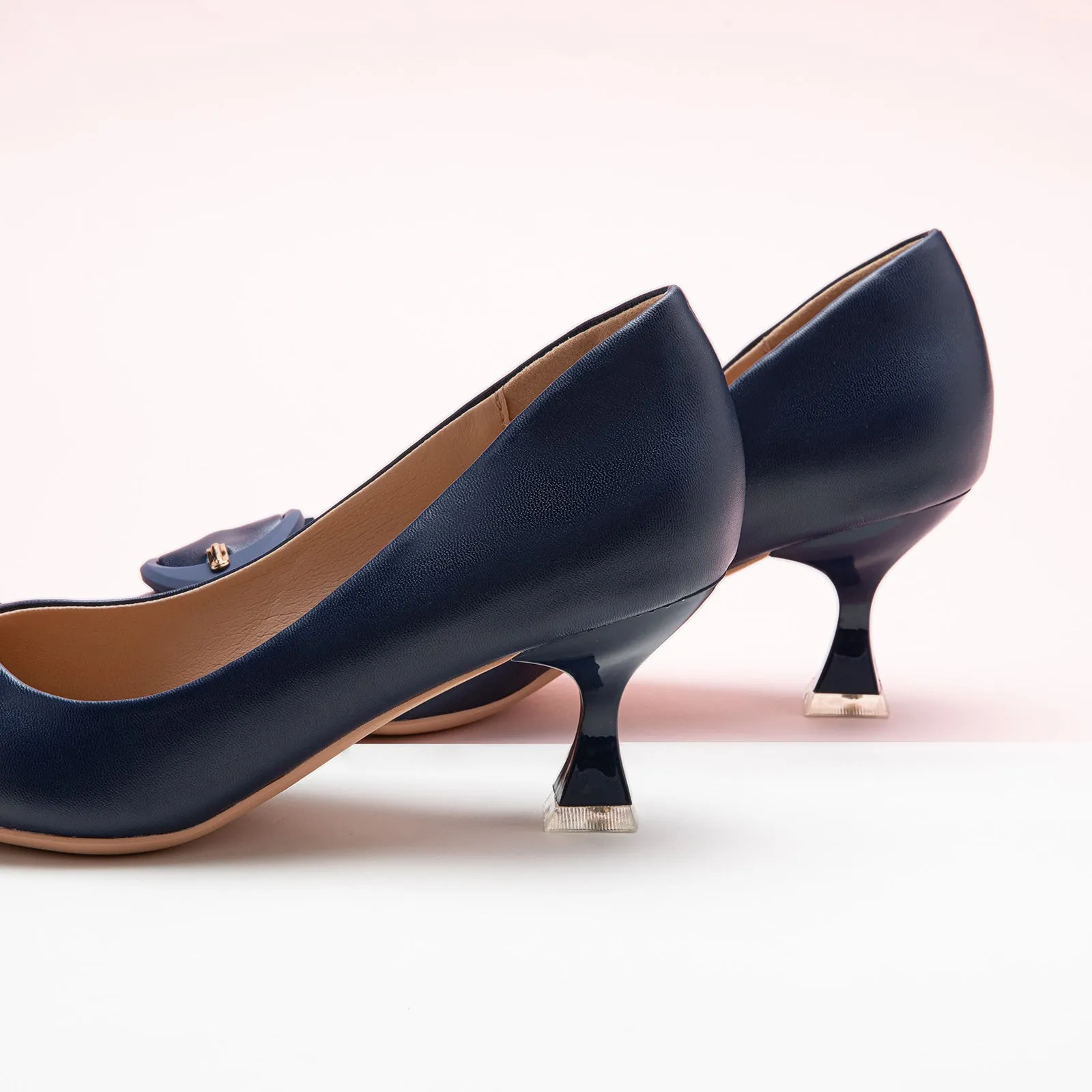 C Buckle Pumps (Olivia) Navy