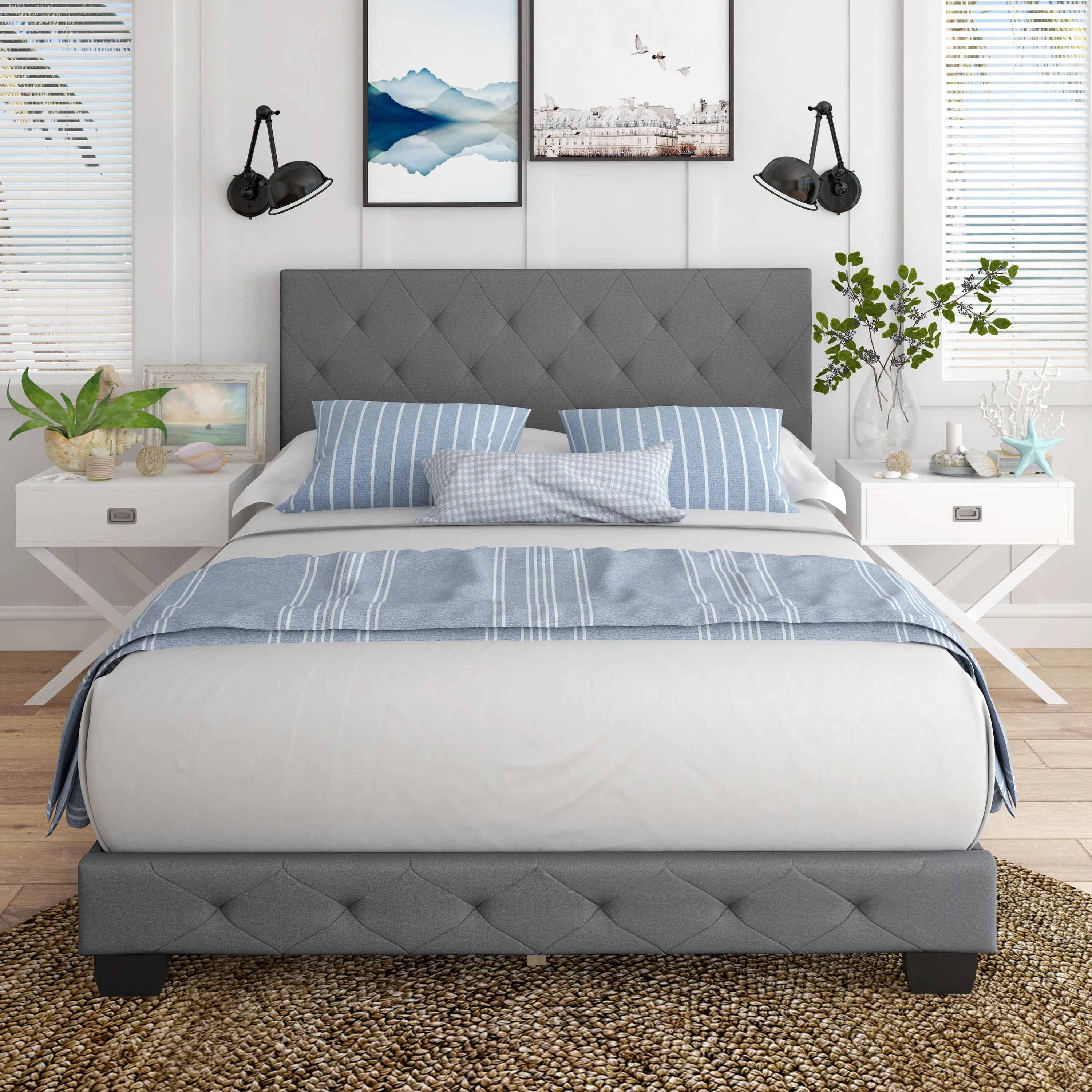 Chloe Upholstered Platform Bed