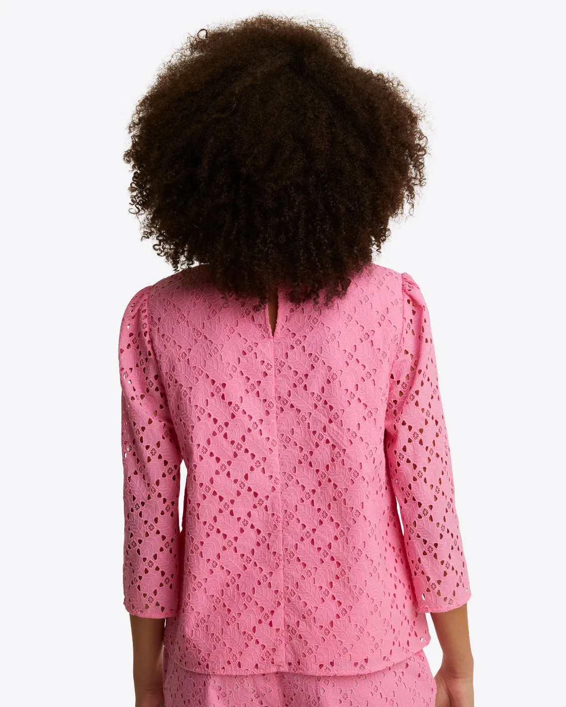 Claire Top in Eyelet