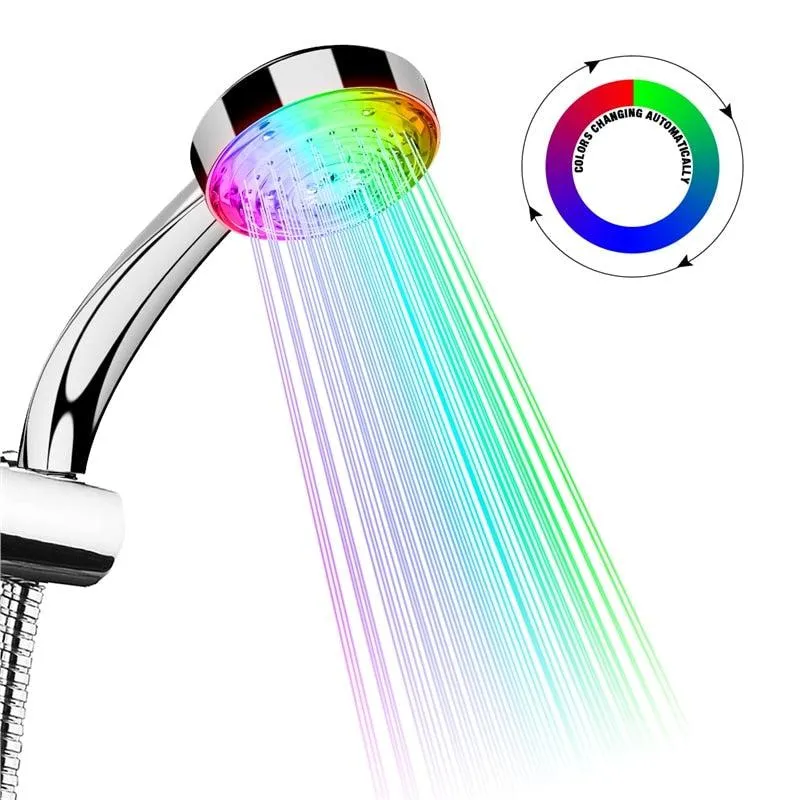 Color Changing Shower Head Led Light Glowing Automatic Color Changing