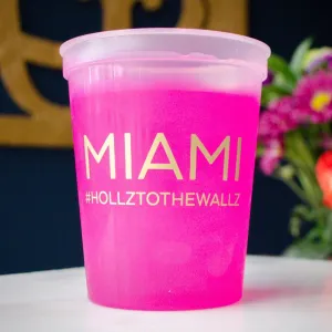 Custom Destination Bachelorette Color Changing Cups