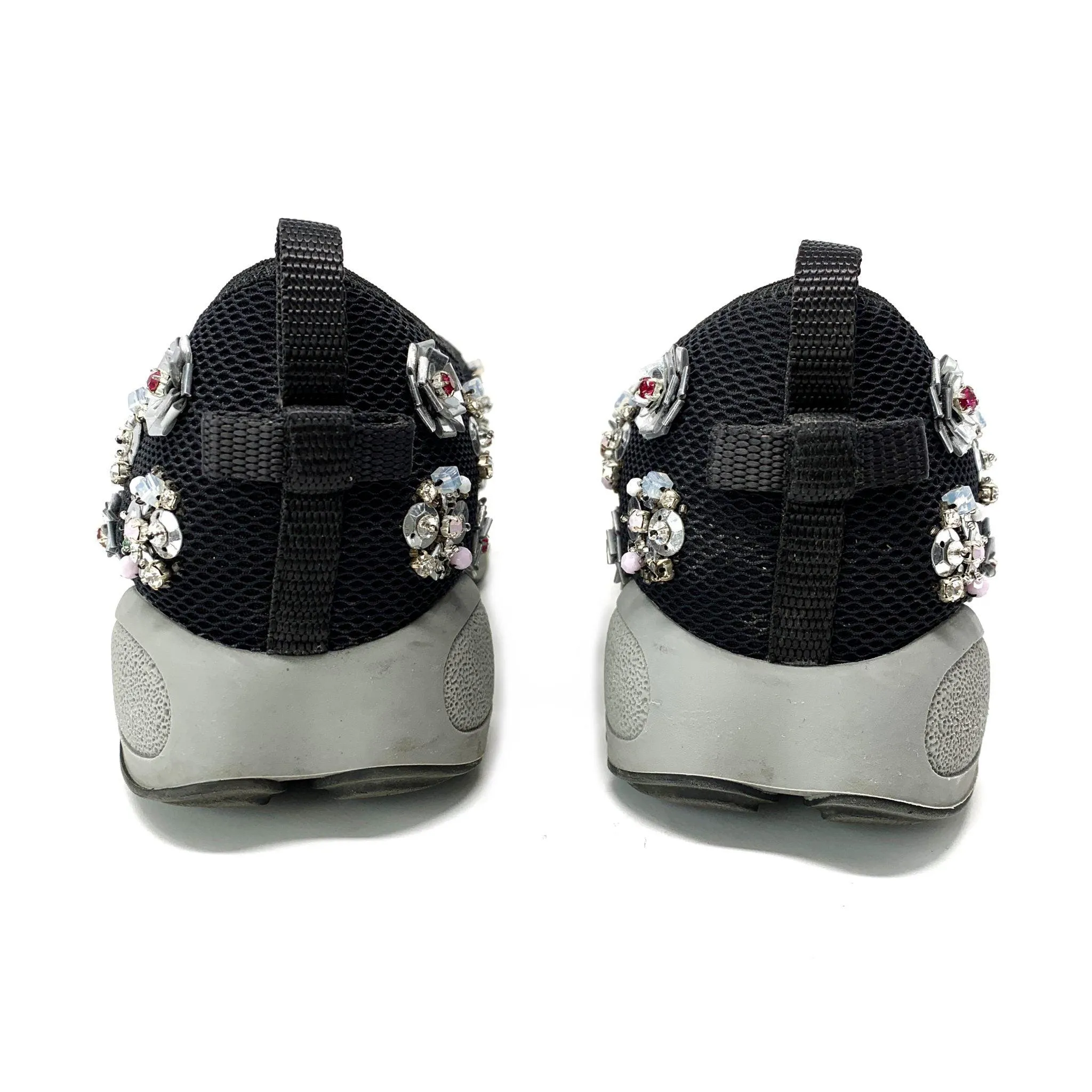 Dior Black Mesh Fusion Embellish Sneakers 35.5