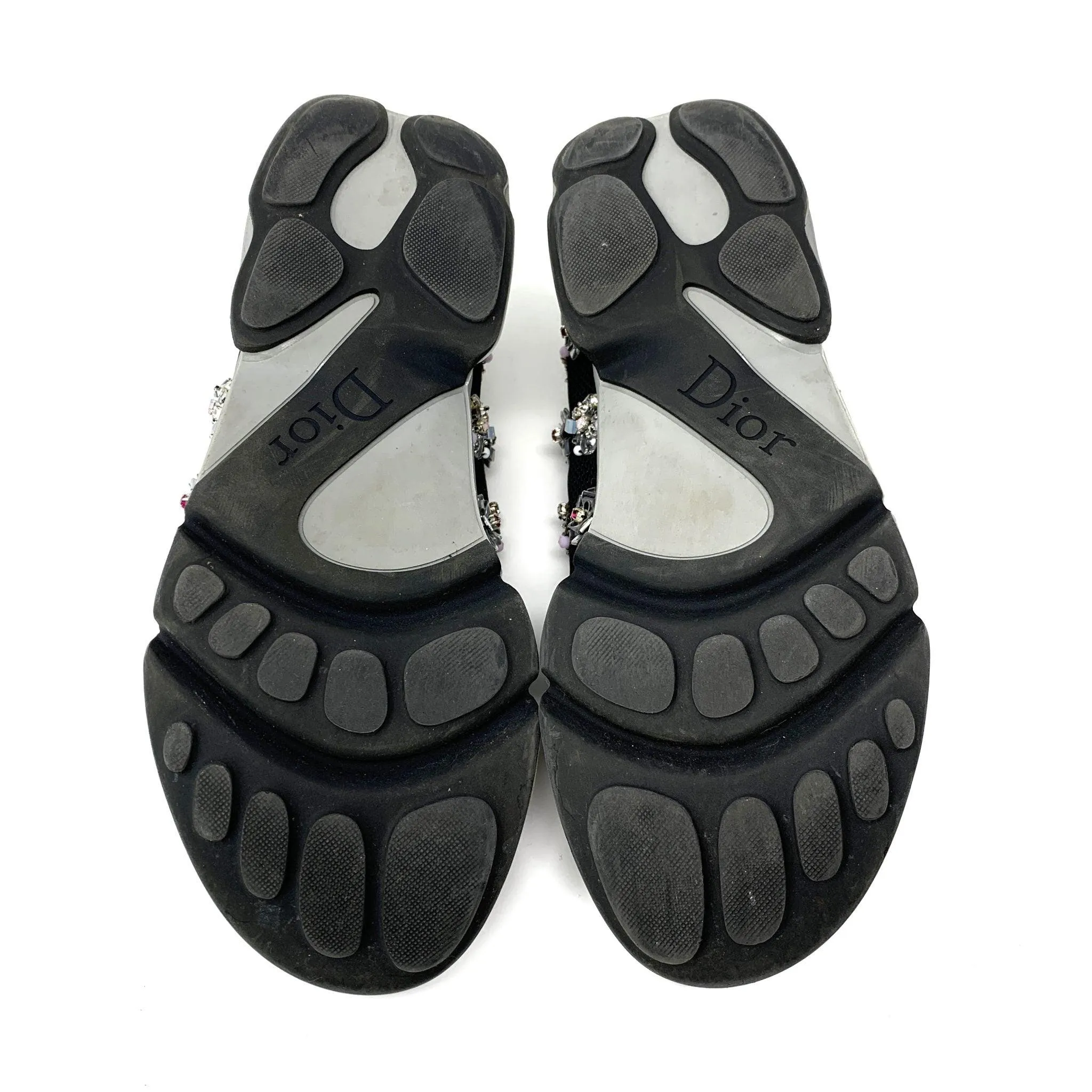 Dior Black Mesh Fusion Embellish Sneakers 35.5