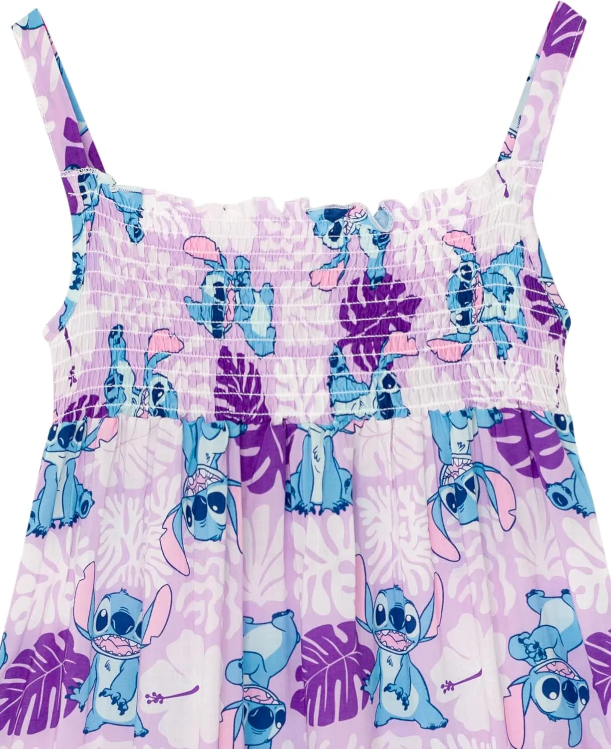 Disney Girls Smocked Maxi Dress Toddler to Big Kid Sizes (4-16)