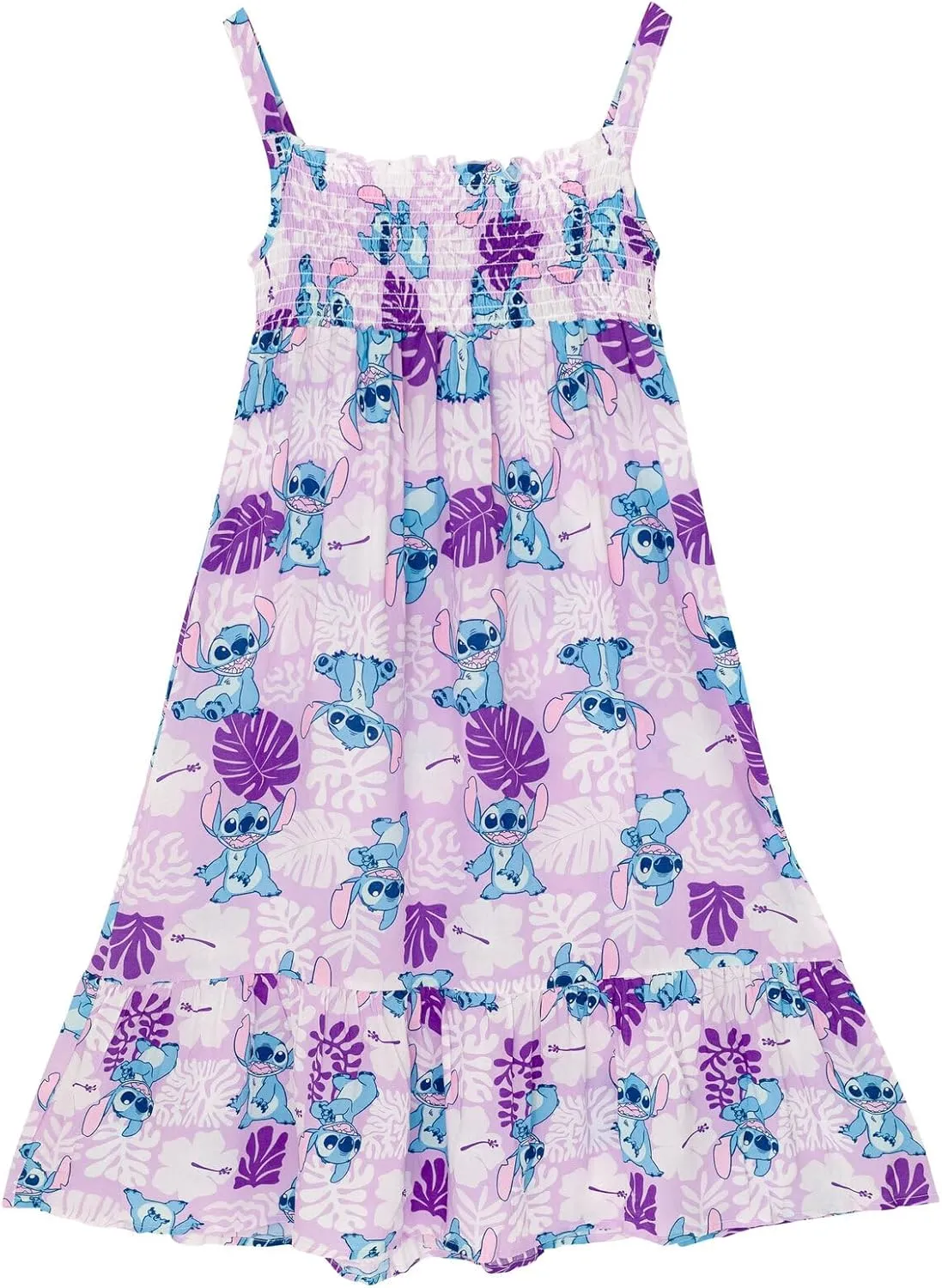 Disney Girls Smocked Maxi Dress Toddler to Big Kid Sizes (4-16)
