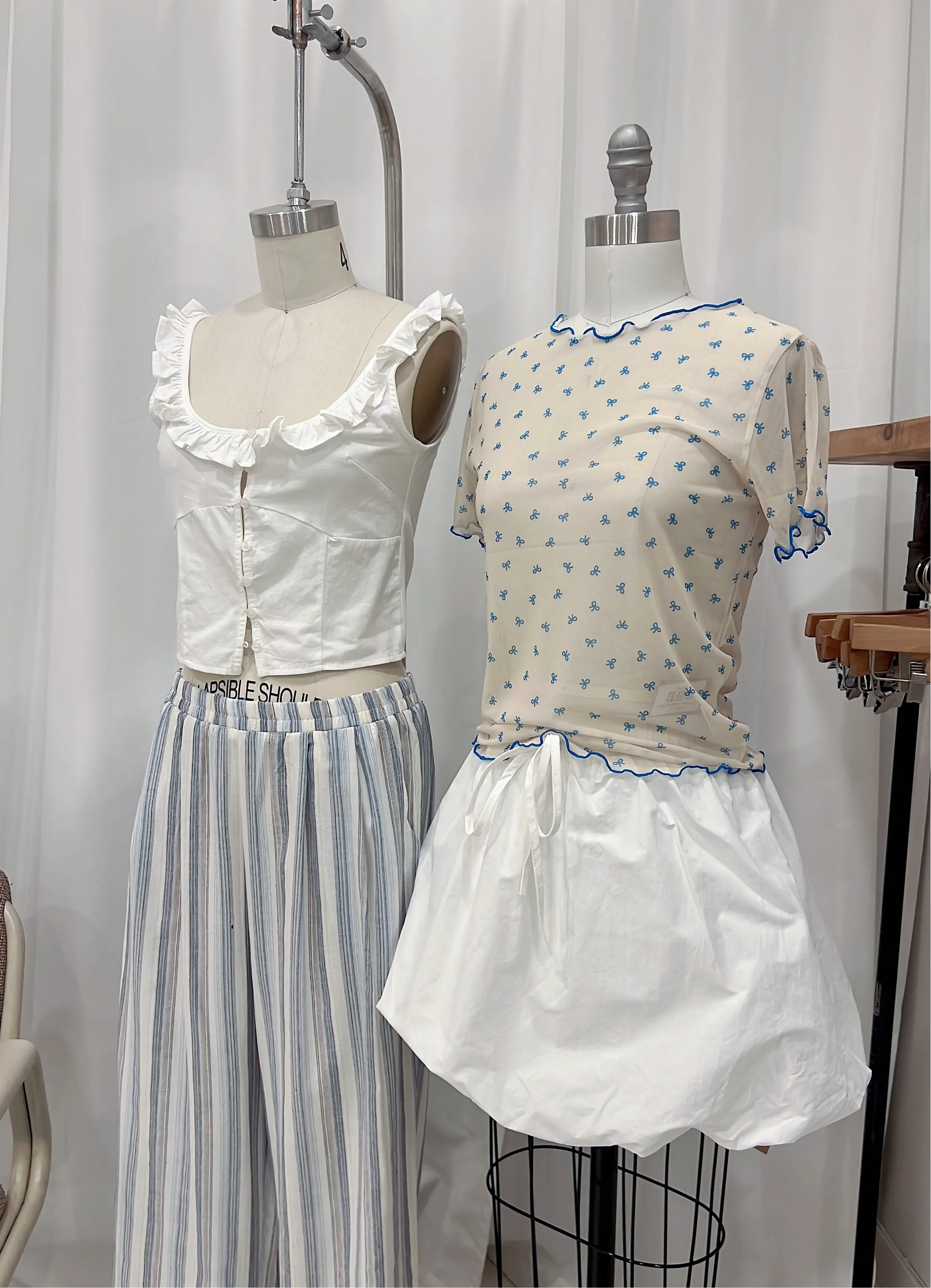 DOPA Bow mesh top