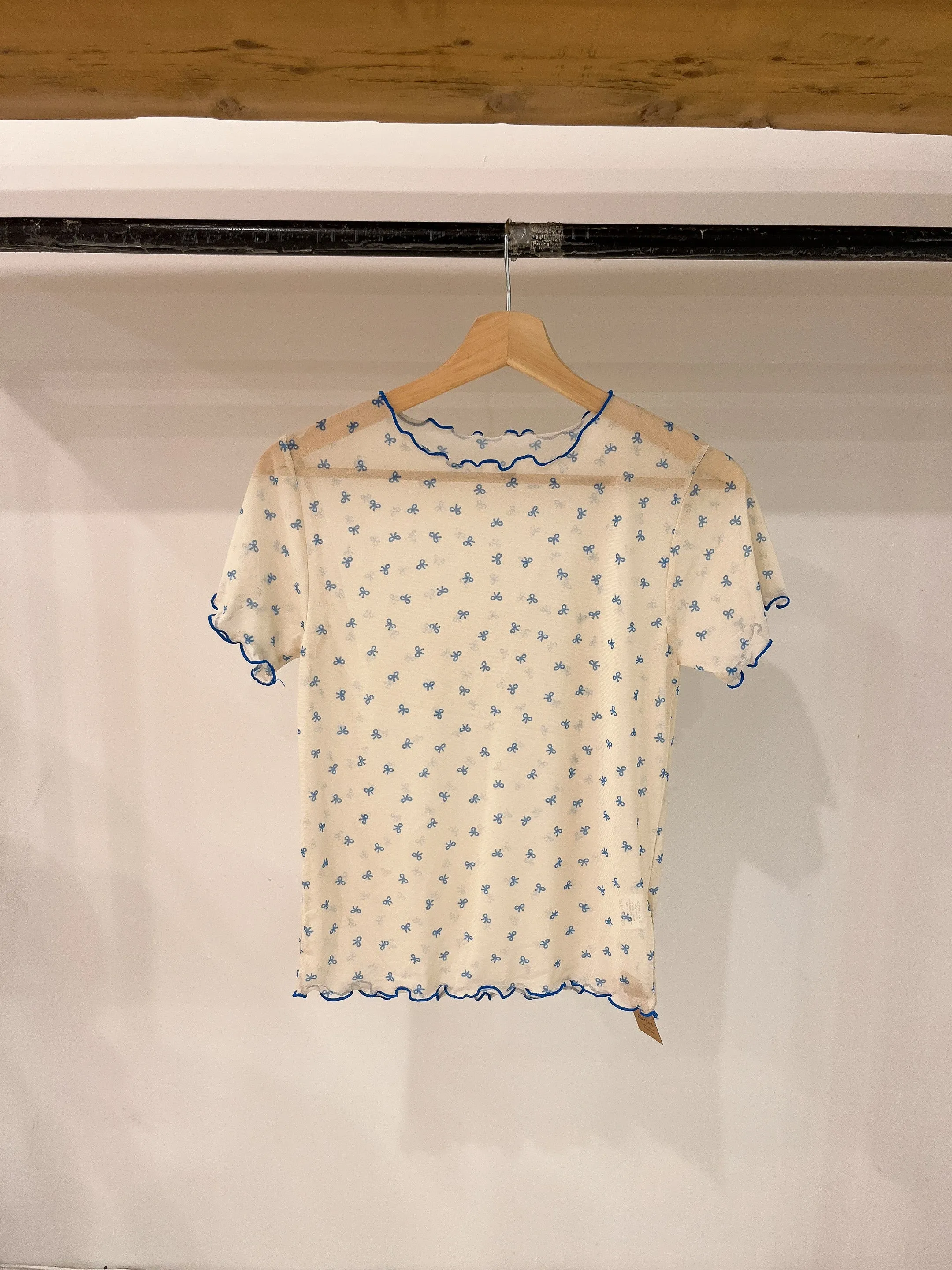 DOPA Bow mesh top
