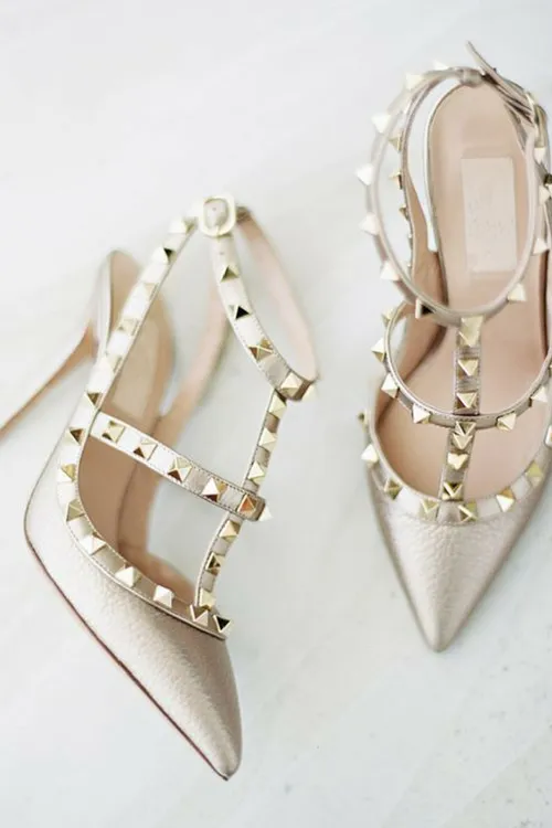 Fifth Avenue Gotcha Gold High Heels