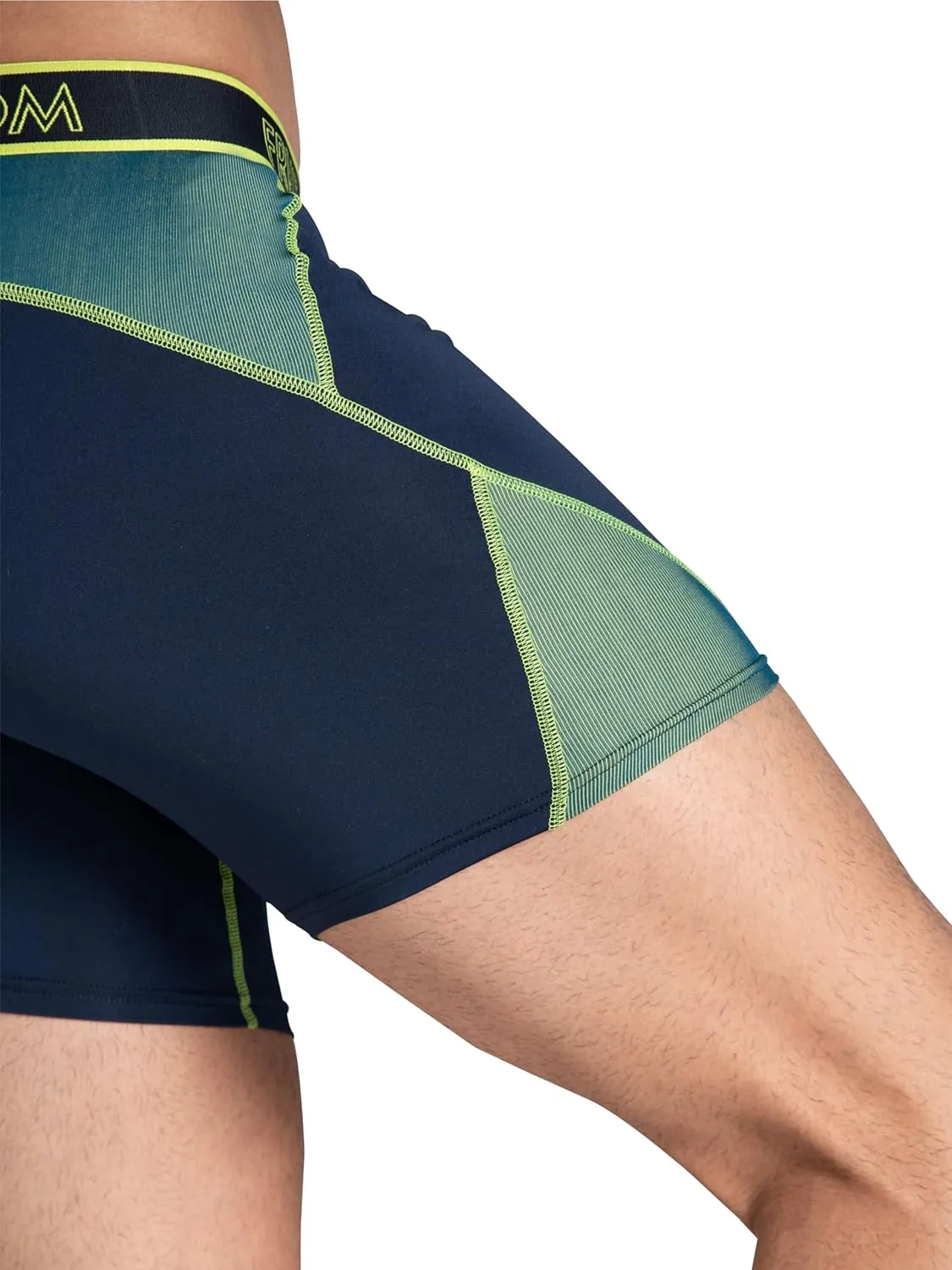 Fruit of the Loom Men's 4-Way Stretch Boxer Briefs | Lightweight & Moisture Wicking Underwear | Long, Regular Leg & Trunk