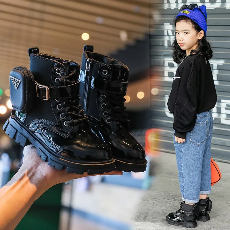 Girl's Poado Chelsea Midi Boots