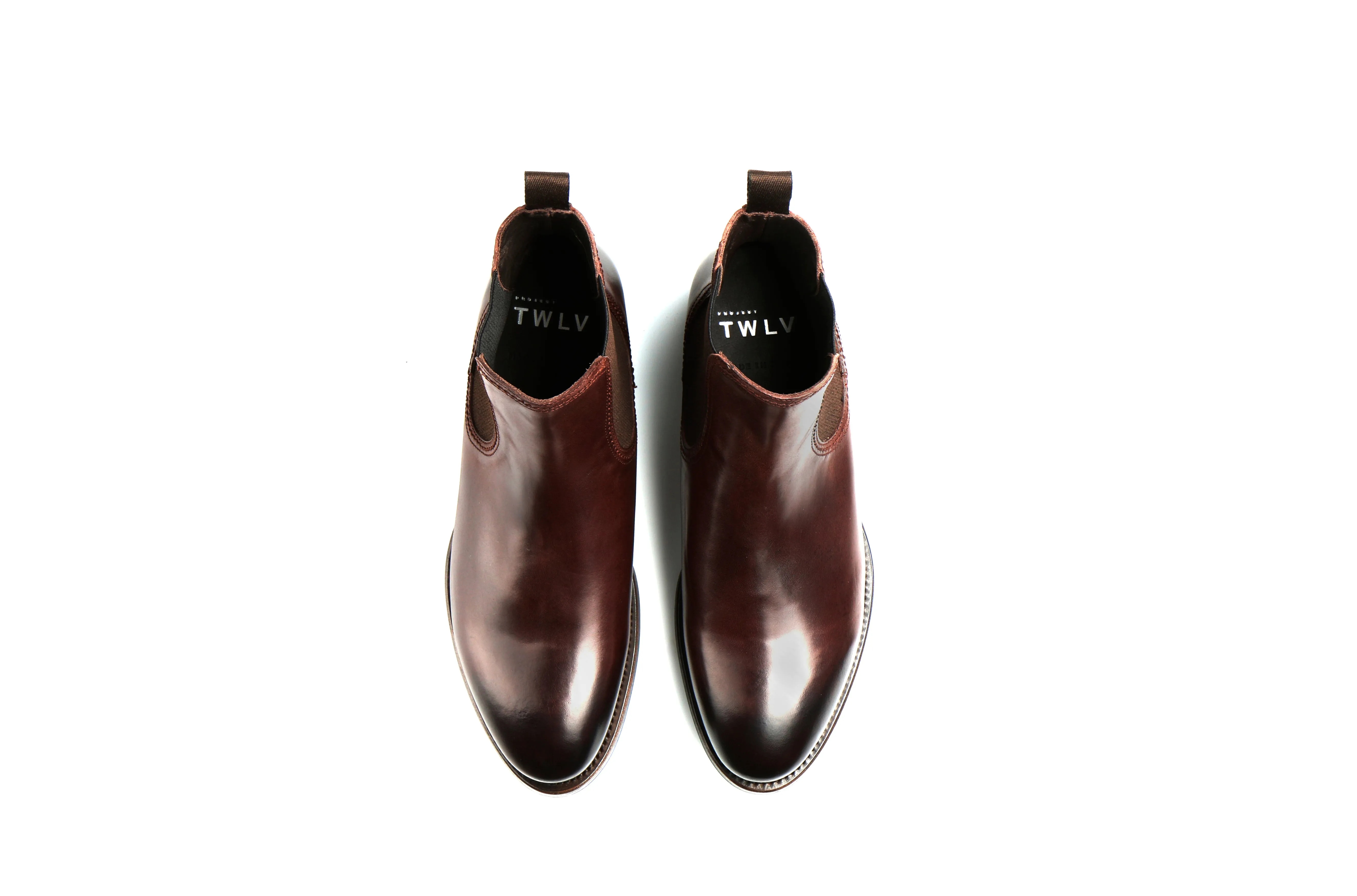 Hanoi Tmoro Cordovan Leather Chelsea Boots