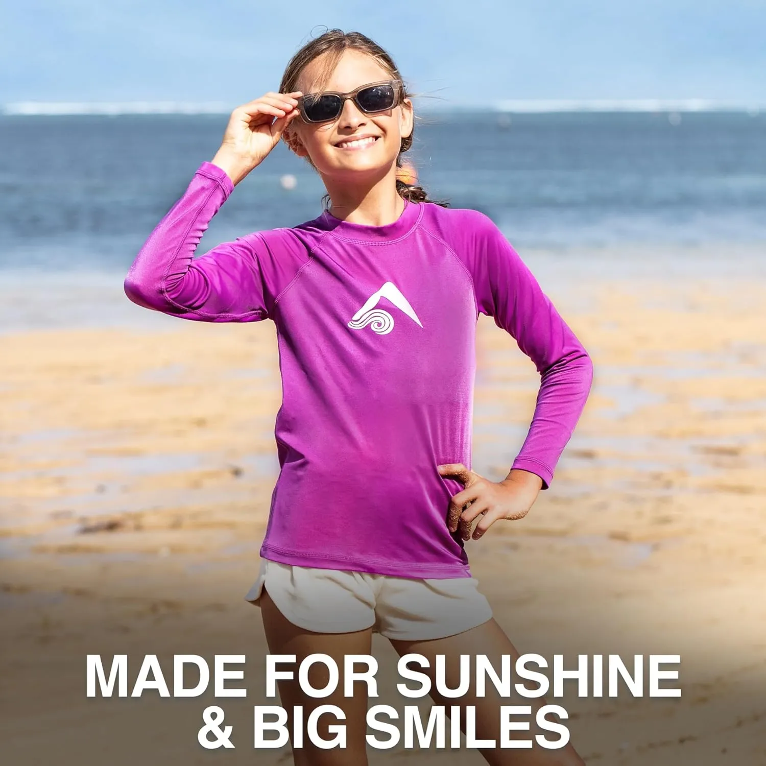 Kanu Surf Keri Rash Guard for Girls' UPF 50  Sun Protection Long Sleeve Girls' Swim Shirt
