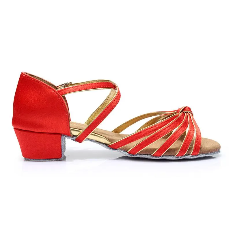 Kids  Satin  Heels Latin With Buckle Dance Shoes/Ballroom Shoes