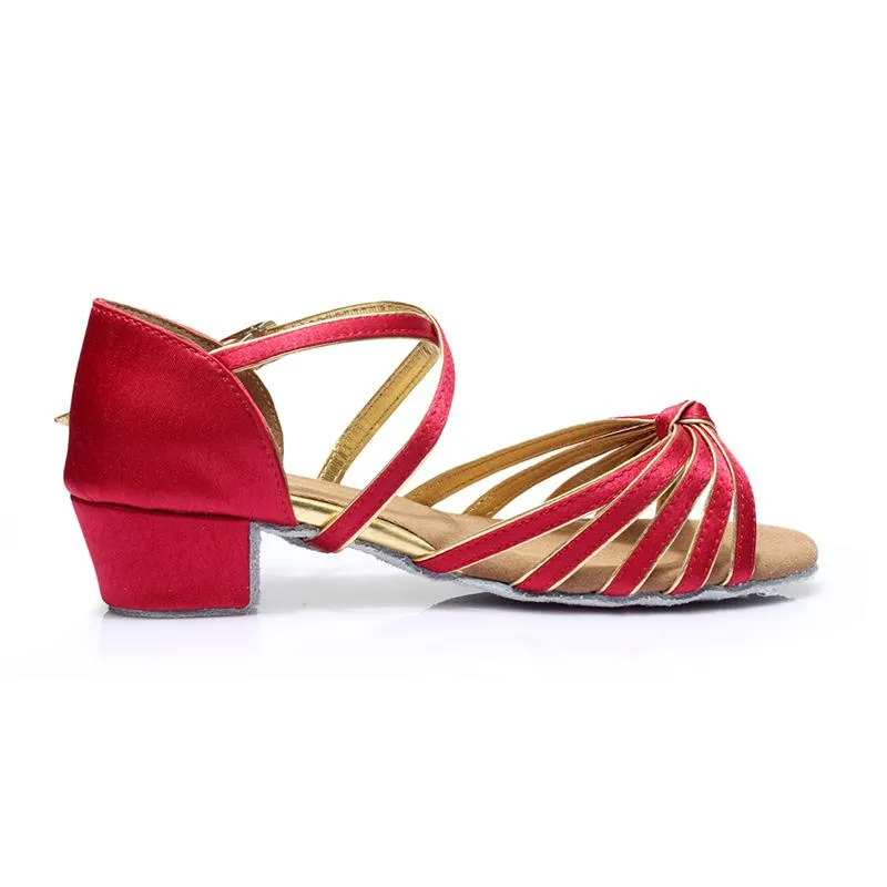 Kids  Satin  Heels Latin With Buckle Dance Shoes/Ballroom Shoes