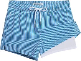 maamgic Mens Swim Trunks with Compression Liner Short Stretch Mens Bathing Suit Quick Dry Swimming Trunks Swimsuit