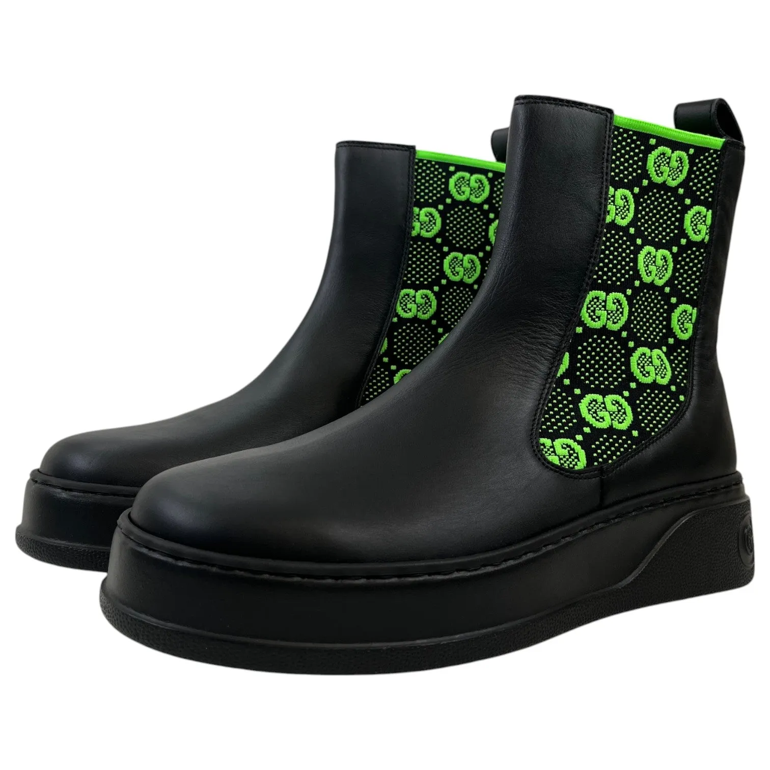 Men's Gg Supreme Chelsea Boots Black Size EU 40 / UK 6