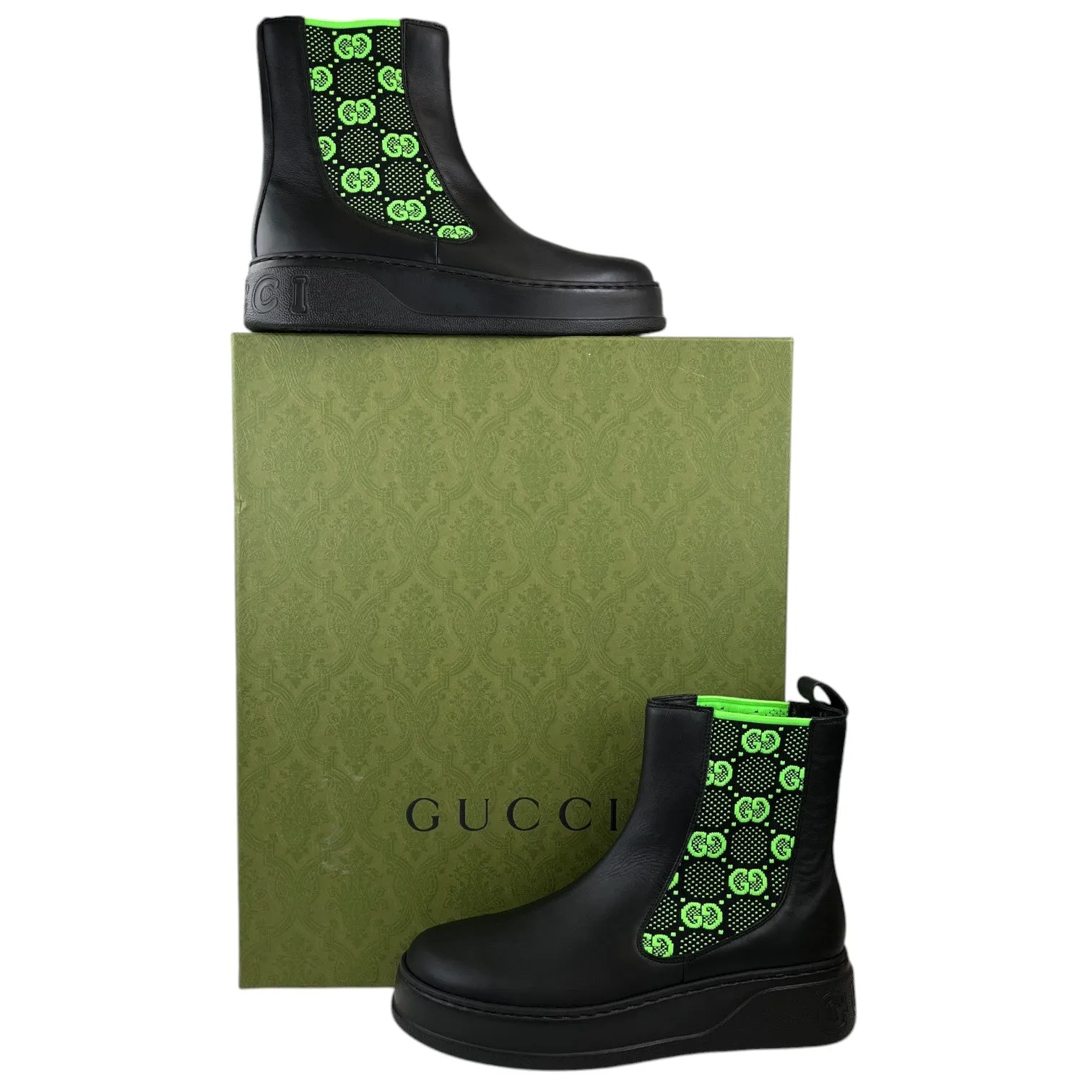 Men's Gg Supreme Chelsea Boots Black Size EU 40 / UK 6