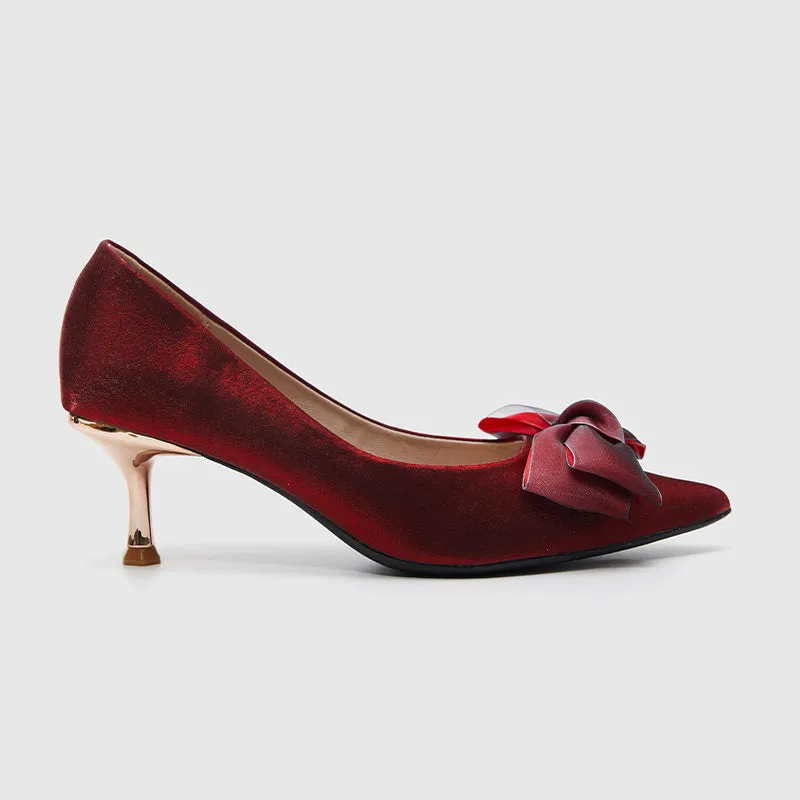 Pointy Toe Pumps Red