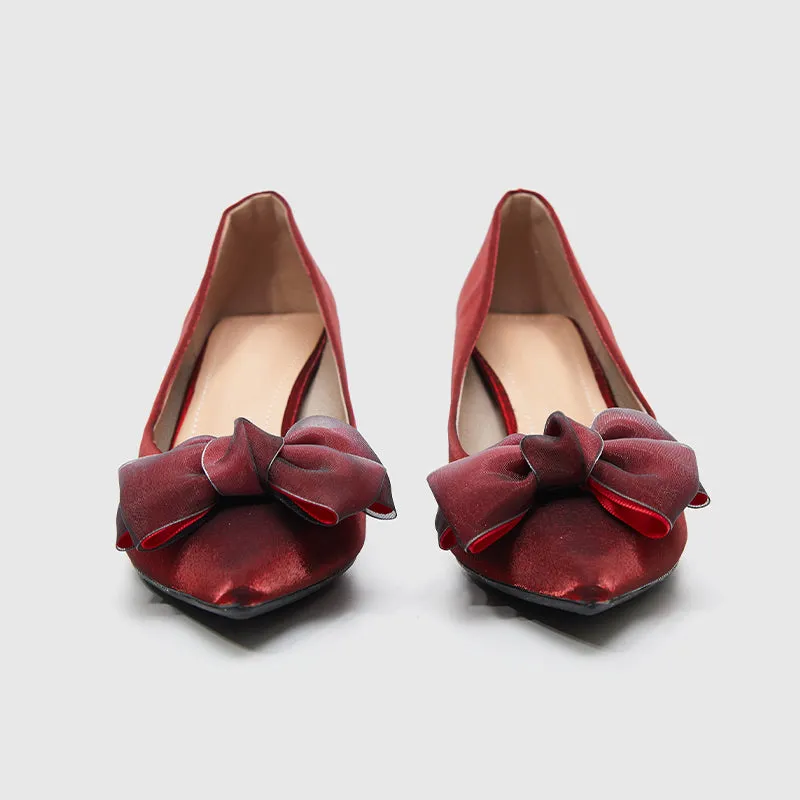 Pointy Toe Pumps Red