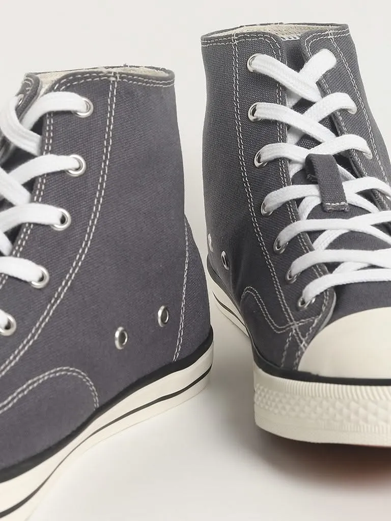 SOLEPLAY Grey High Top Boots