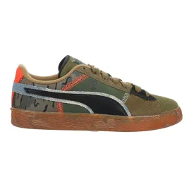 Suede Peace And Love Flagship Camo Lace Up Sneakers